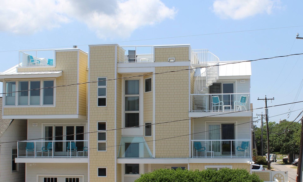 Northeast Virginia Beach House | PEACEFUL NORTH END HOME -STEPS TO BEACH-OCEAN VIEWS-ROOFnDECK-ELEVATOR- SLEEPS 9