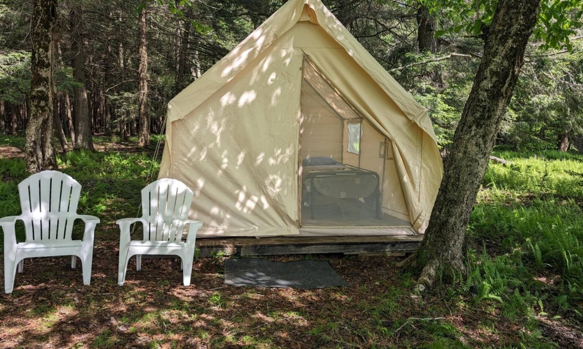 Parksville RV Rental | Peaceful Woods Glamping Tent