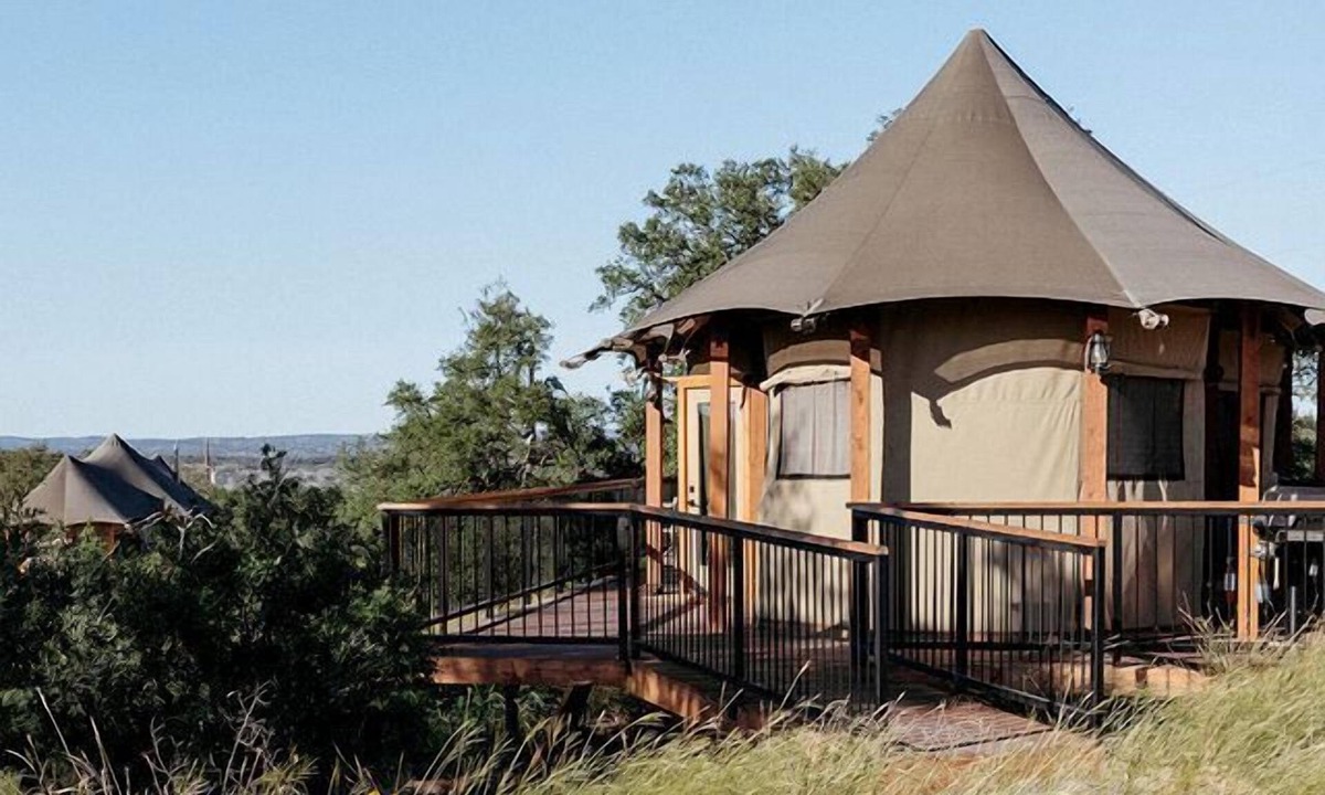 Johnson City RV Rental | Pedernales River Retreat in this Lovely Tent Rental in Texas
