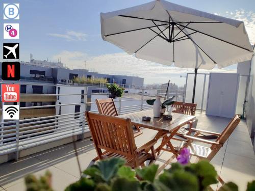 Bagneux Apartment | Penthouse 108 m2 - Rooftop - Parking - Paris Sud