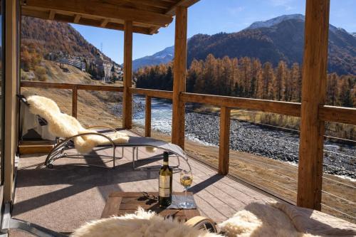 Pontresina Apartment | Penthouse duplex with sauna & mountain views