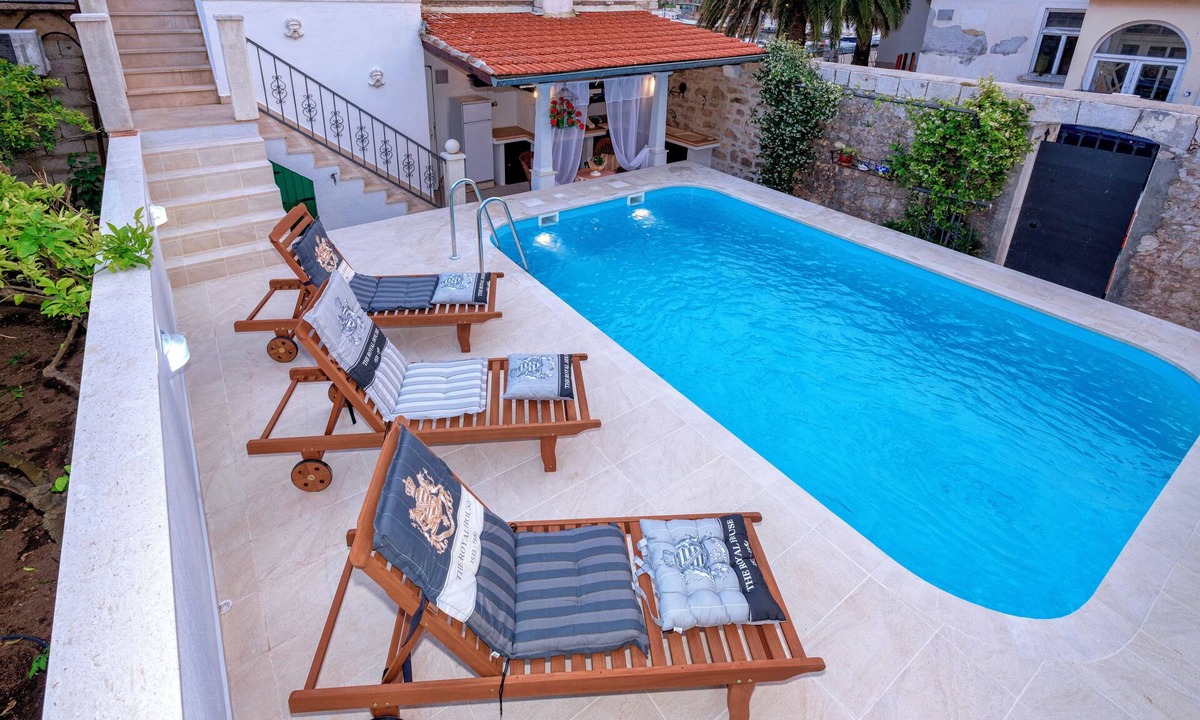 Island Hvar Villa | Perfect 3-bedroom 4 bathrooms villa waterfront with pool, BBQ,panoramic sea view