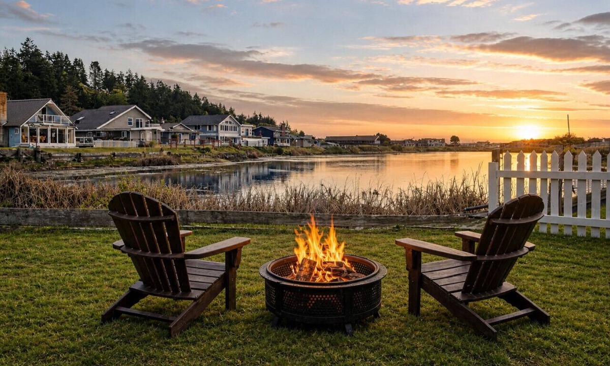 Lagoon Point House | Pet friendly Cabin with Beach access and Firepit