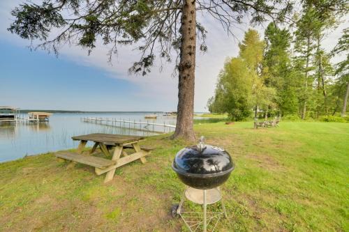 Indian River House | Pet Friendly Lake Cabin: Private Dock + Fire Pit!
