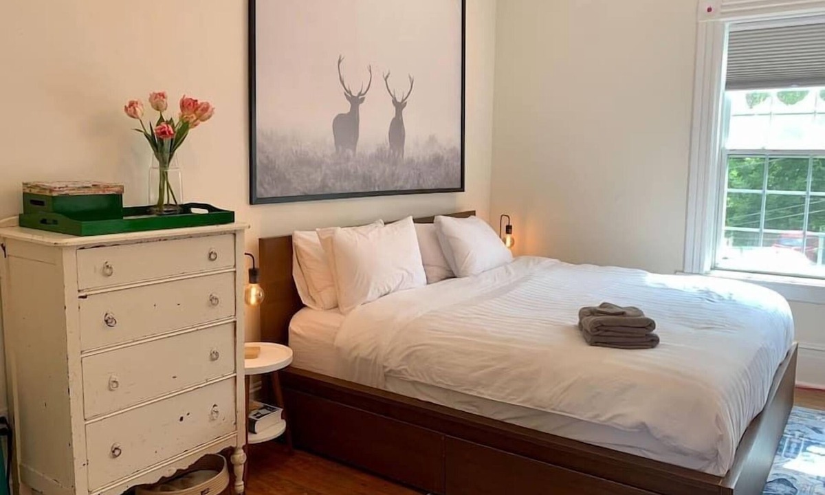 North End Apartment | Pet-Friendly Space, King bed, Office