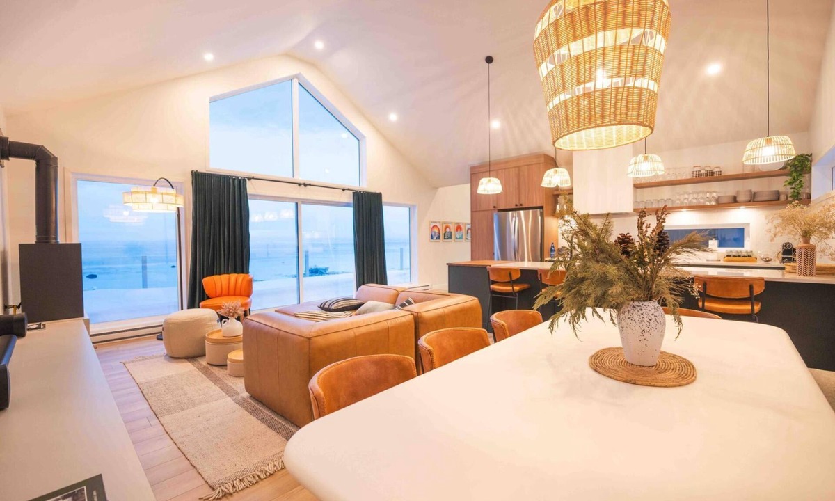 Petite-Riviere-Saint-Francois Ski Chalet | Phil Good 1219: River Views, Hot Tub & Scenic Path