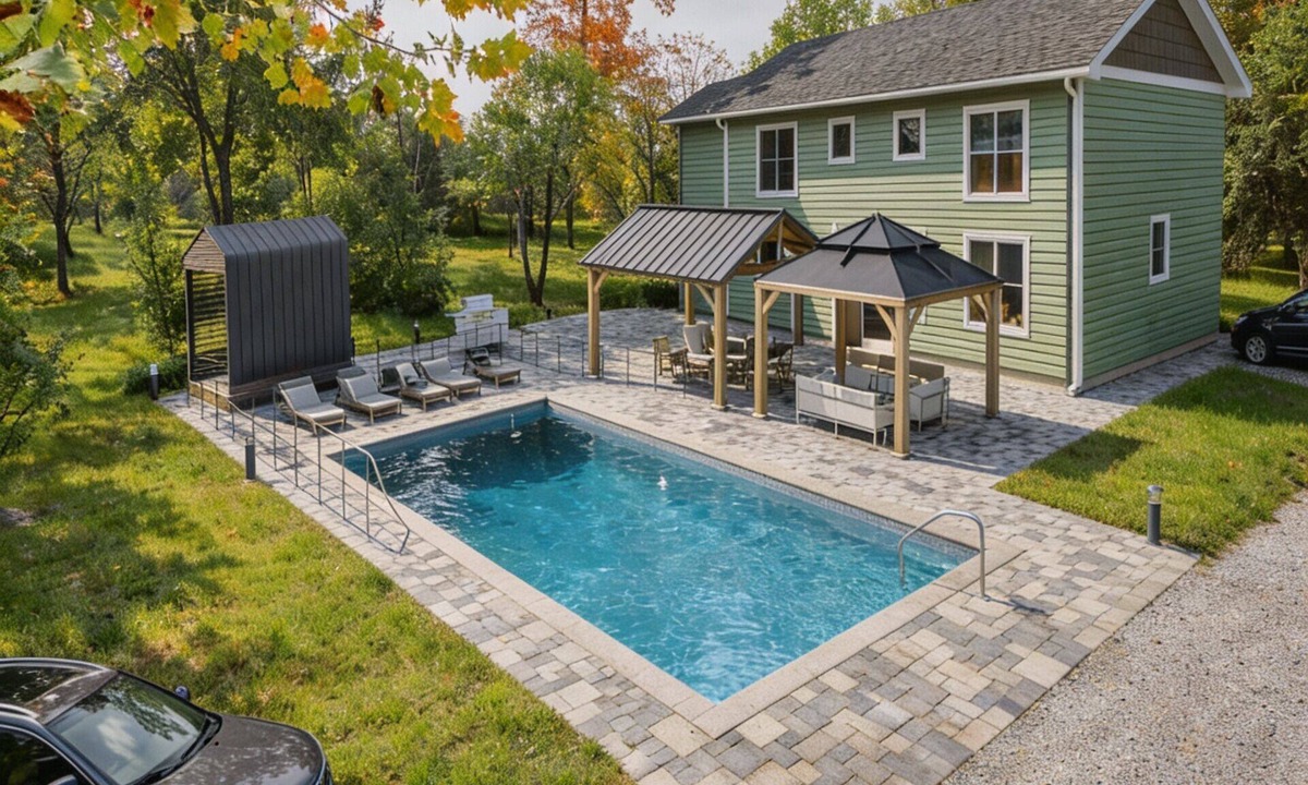 Bartonsville House | Pocono Riverfront House Outdoor Pool Sauna Hot tub