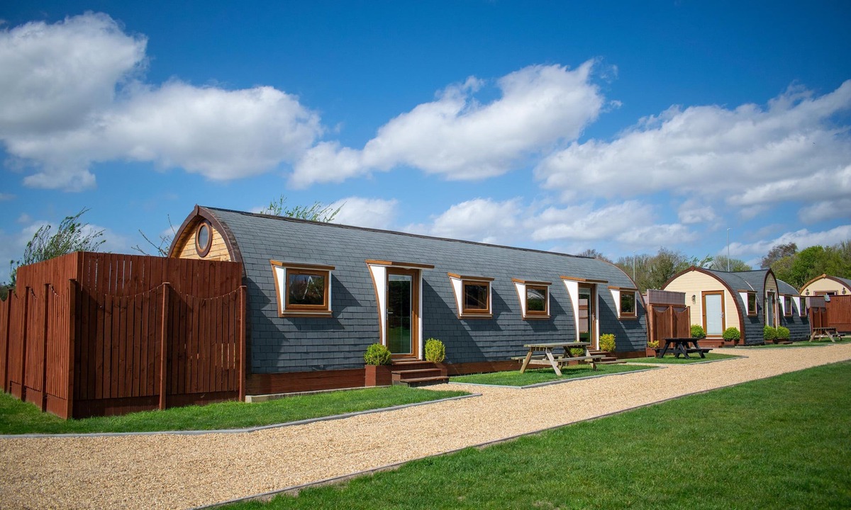 Trowse Newton Cabin | Pod 2 with Countryside view and Hot Tub