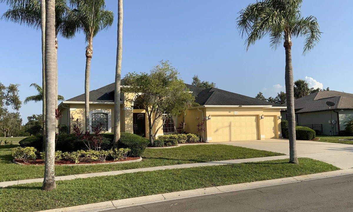 Golf and Sea Village of Apollo Beach House | Pool and heated spa, 3 bedroom, 2 baths, golf, beaches, safe community.