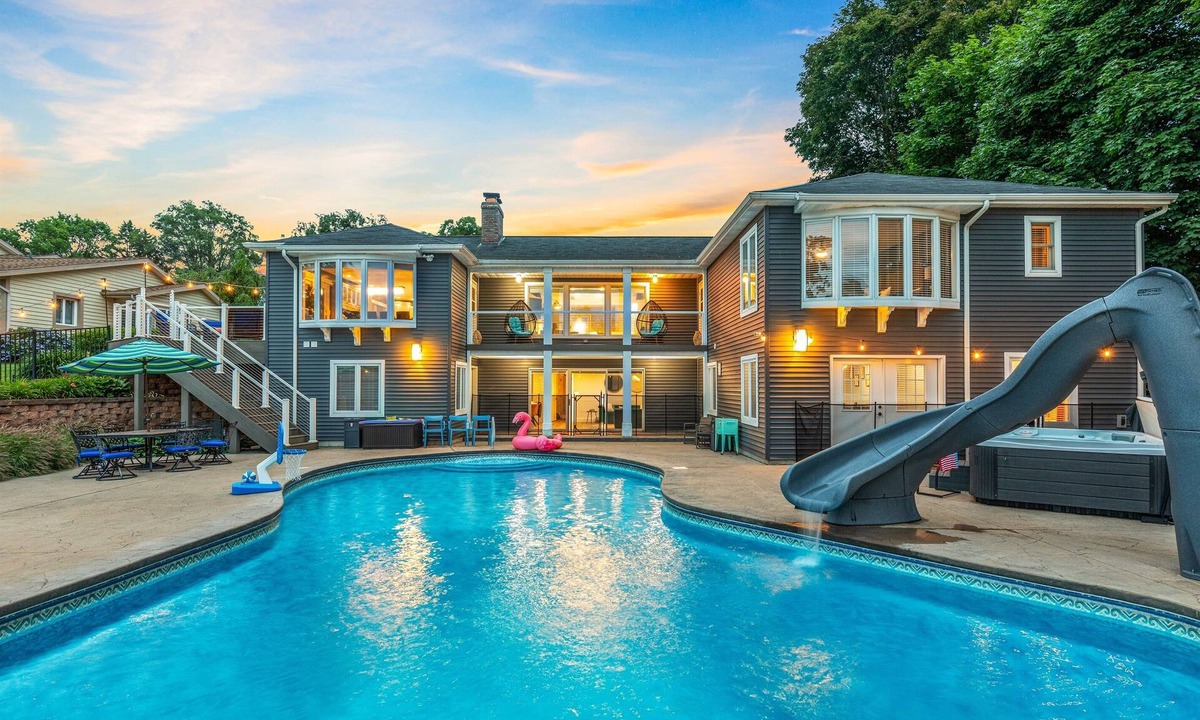 Norton Shores House | Pool open! Boat dock | HotTub | Arcades | Firepit