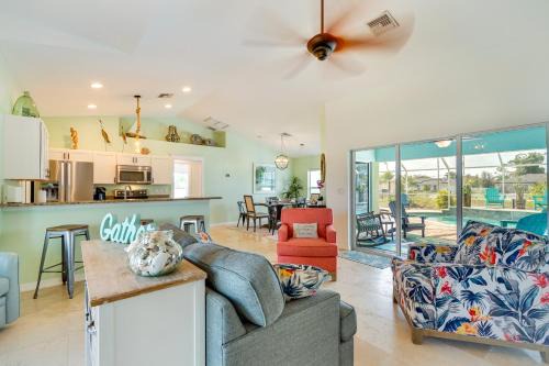 Jacarandas House | Pool w/Waterfall: Colorful Cape Coral Gem!