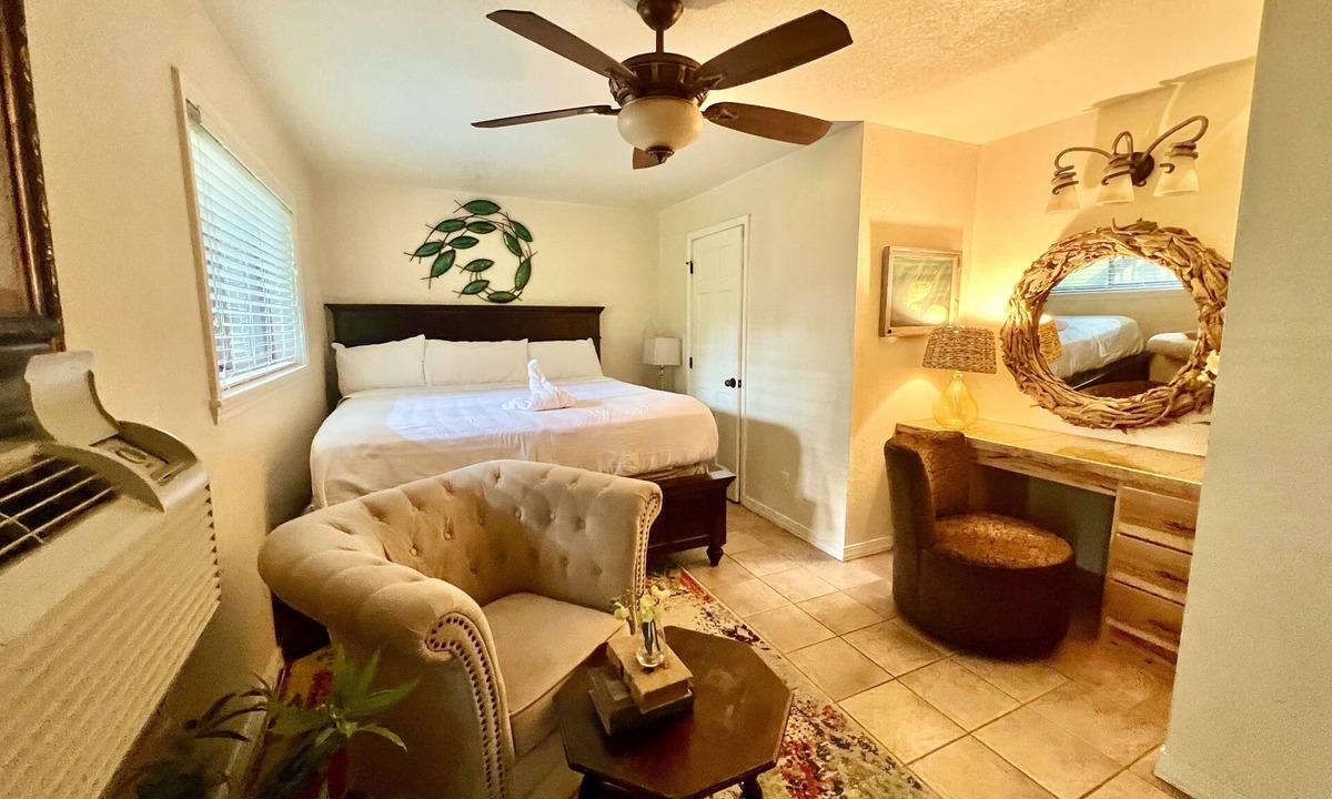 Mount Ida Cabin | Poolside King Cabana with full kitchen, king bed, sleeper sofa and pool access. by RedAwning
