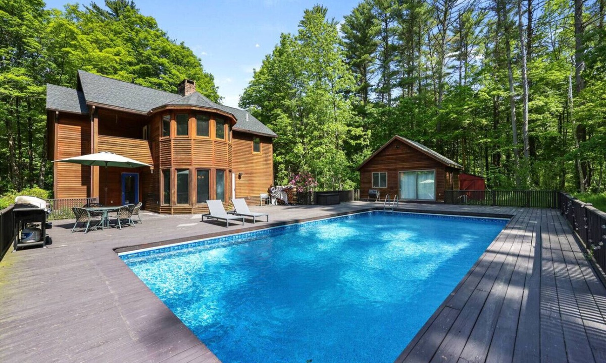 Great Barrington House | Poolside Luxe at Long Pond