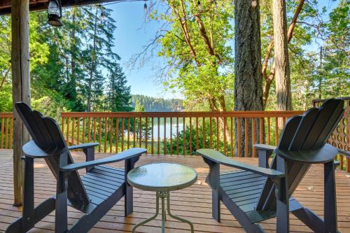 Burley House | Port Orchard Lakefront Cabin with Fire Pit and Grill!