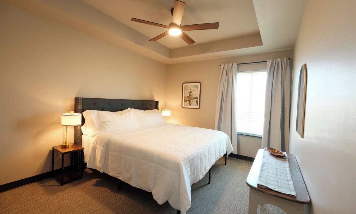 Sioux Center House | Prairie Huis Townhome steps away from Dordt University in a quiet neighborhood.