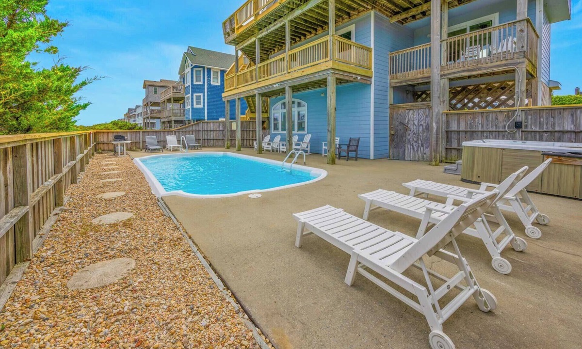Avon House | Premier Oceanfront Dog Friendly w/Private Pool, Hot Tub, Game Room, Cmty Tennis