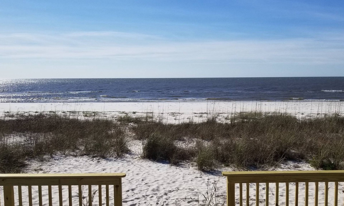 Alligator Point House | Private beach and Bay with a Dock. Ground Level home, Ocean front property