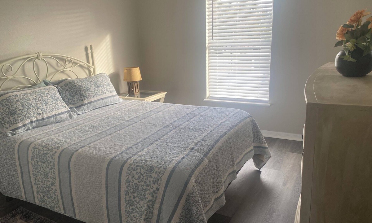Spring Hill House | Private bedroom with complementary coffee in fabulous Spring Hill