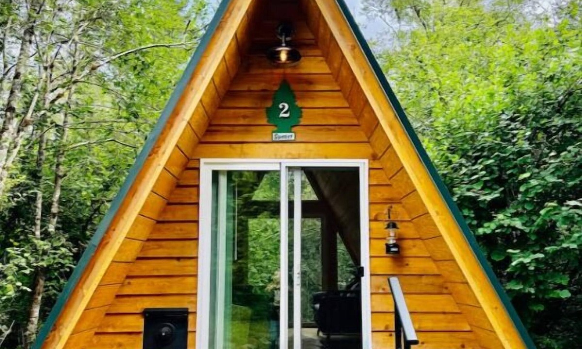 Yacolt Cabin | Private Cozy Aframe Sunset Cabin 2 @ Pull Caffe wood roasted coffee and bakerynn