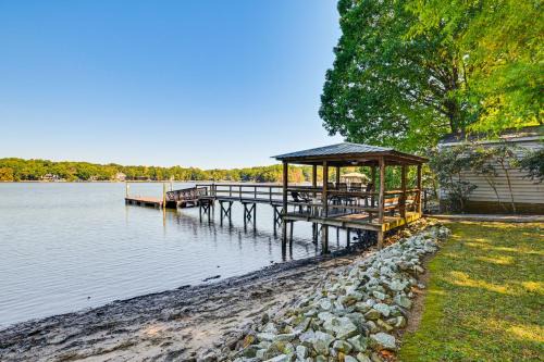 Mayhew House | Private Dock & Beach! Lake Norman Cottage Hideaway