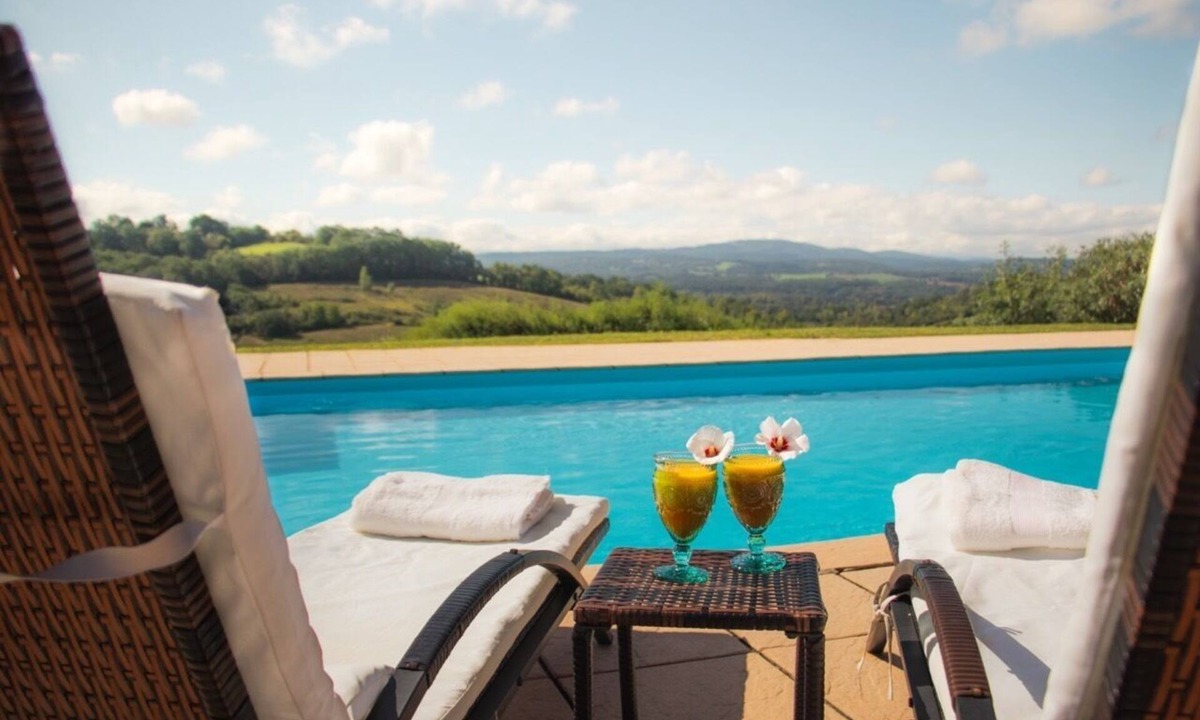 Castex House | Private Estate with Saltwater Pool, Mountain Views, A/C, Yoga Studio | Sleeps 14