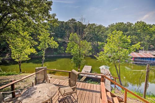Eucha House | Private Fishing Dock: Grand Lake Home