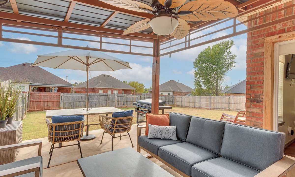 Oklahoma City House | Private Patio + Yard: Home By Tinker & Hospitals!