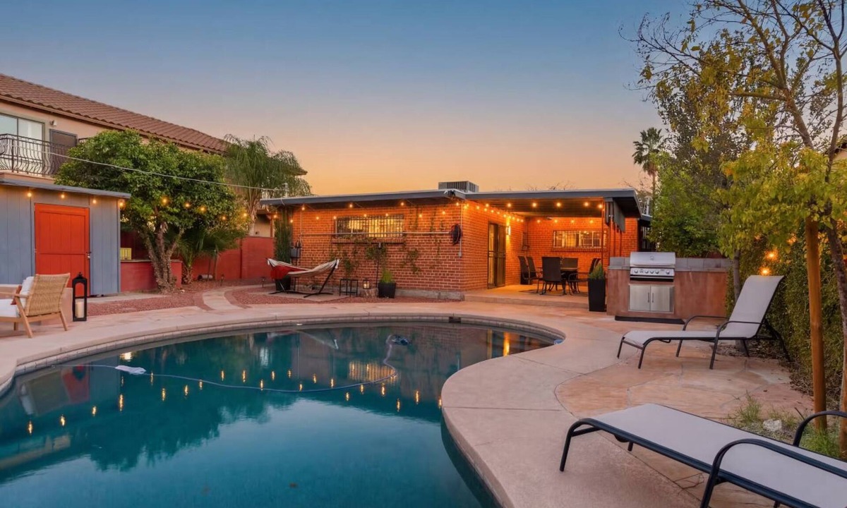 Feldman's House | Private Pool Oasis w/Game Room, Fire Pit & Backyard Lounge