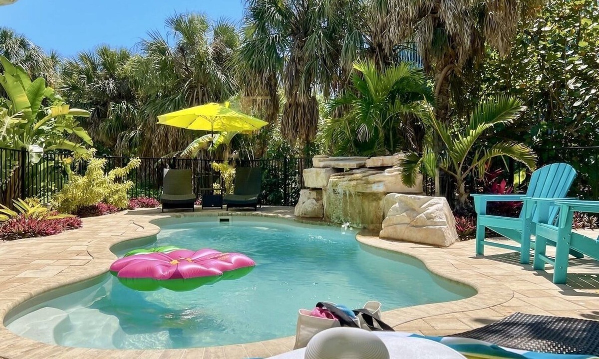 North Captiva House | Private Pool w/Waterfall, Swing Bar, Happy Guests
