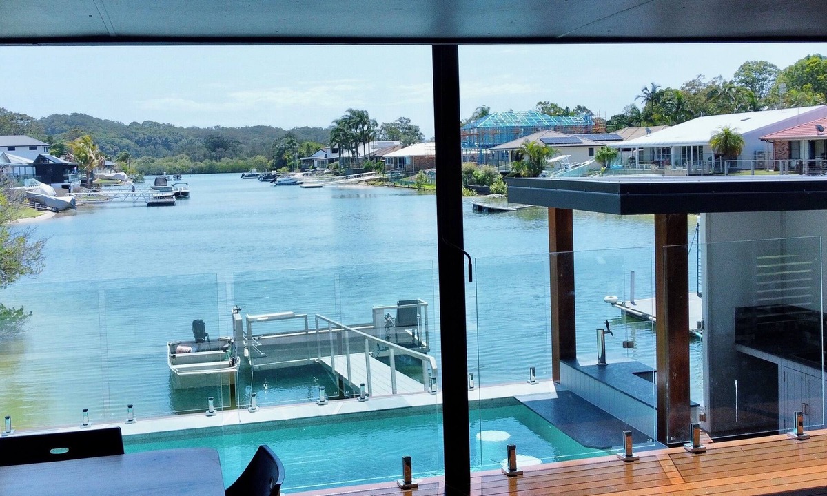 Tweed Heads West House | Private Riverfront Oasis with Swim Up Bar