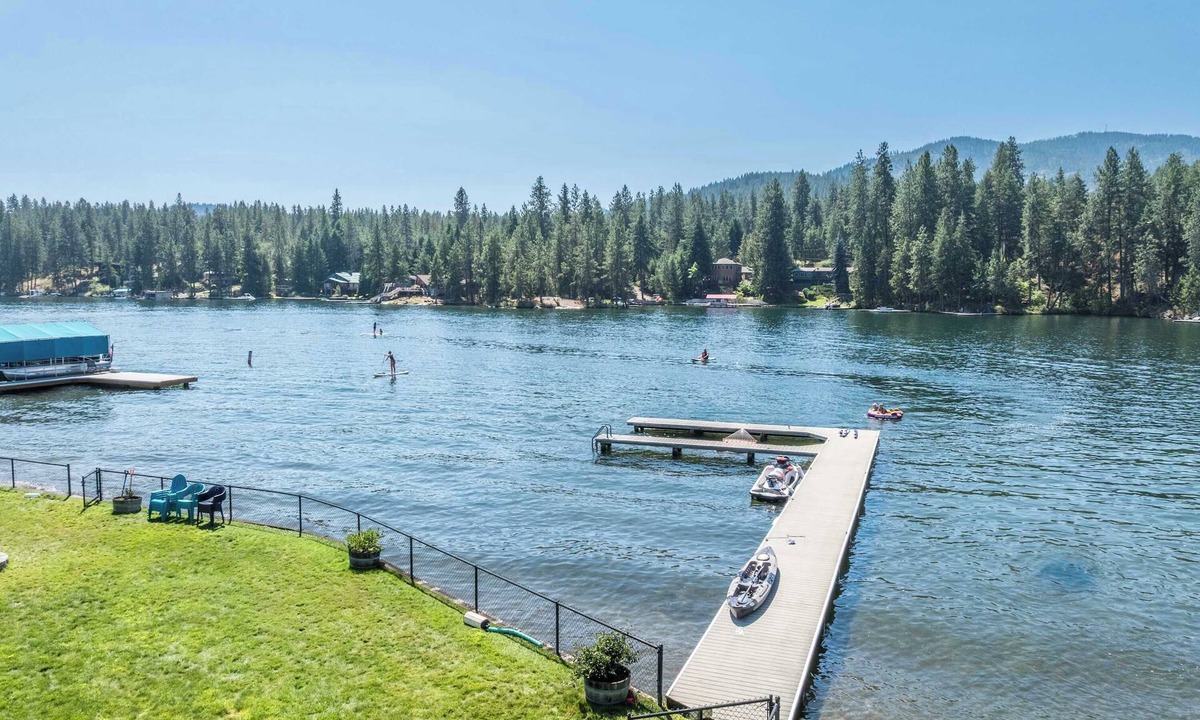 Post Falls House | Private Riverfront Retreat with Dock & Kayak