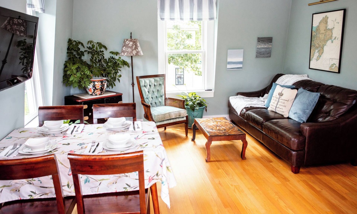 Rockport Apartment | Private Rooftop Deck & Apartment with water views. Close to the train to Salem!