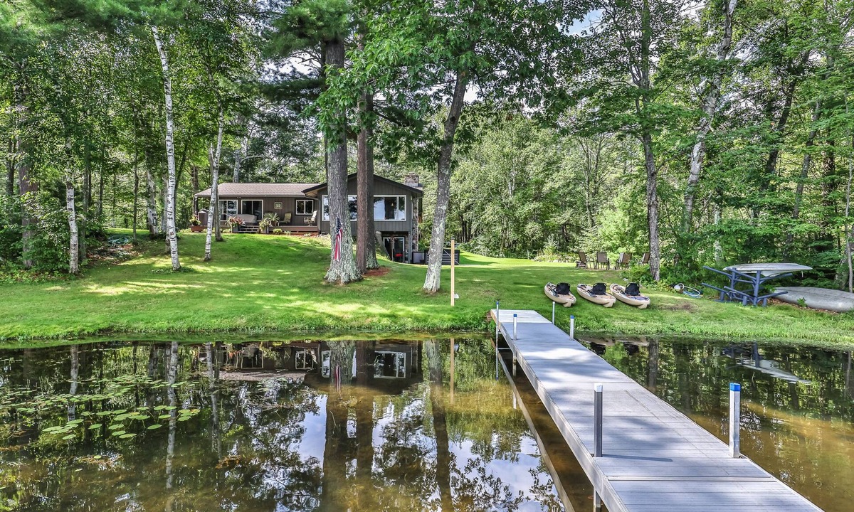 Boulder Junction House | Private waterfront home with dock, kayaks, firepit, & open layout - dog-friendly