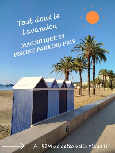 Le Lavandou Apartment | PROMO !TOUT À PIED ! T3 à 150 m PLAGE LAVANDOU PISC PKG PRIV