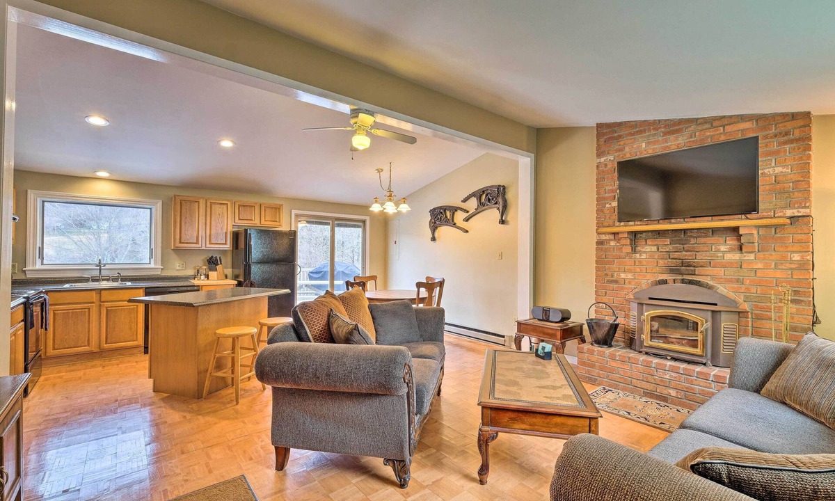 New Kingston House | Quiet Catskills Getaway w/Deck & Mtn Views