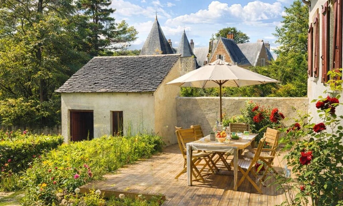 Amboise Cottage | Quiet gîte, close to town center, with beautiful garden facing Clos Lucé!