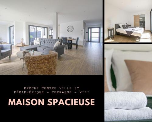 La Demi-Lune House | Quijote, Maison moderne avec terrasse à Caen