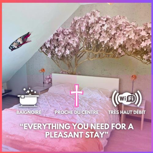 Lourdes Apartment | [Rêve Rose] Studio Équipé, Wifi, Vue