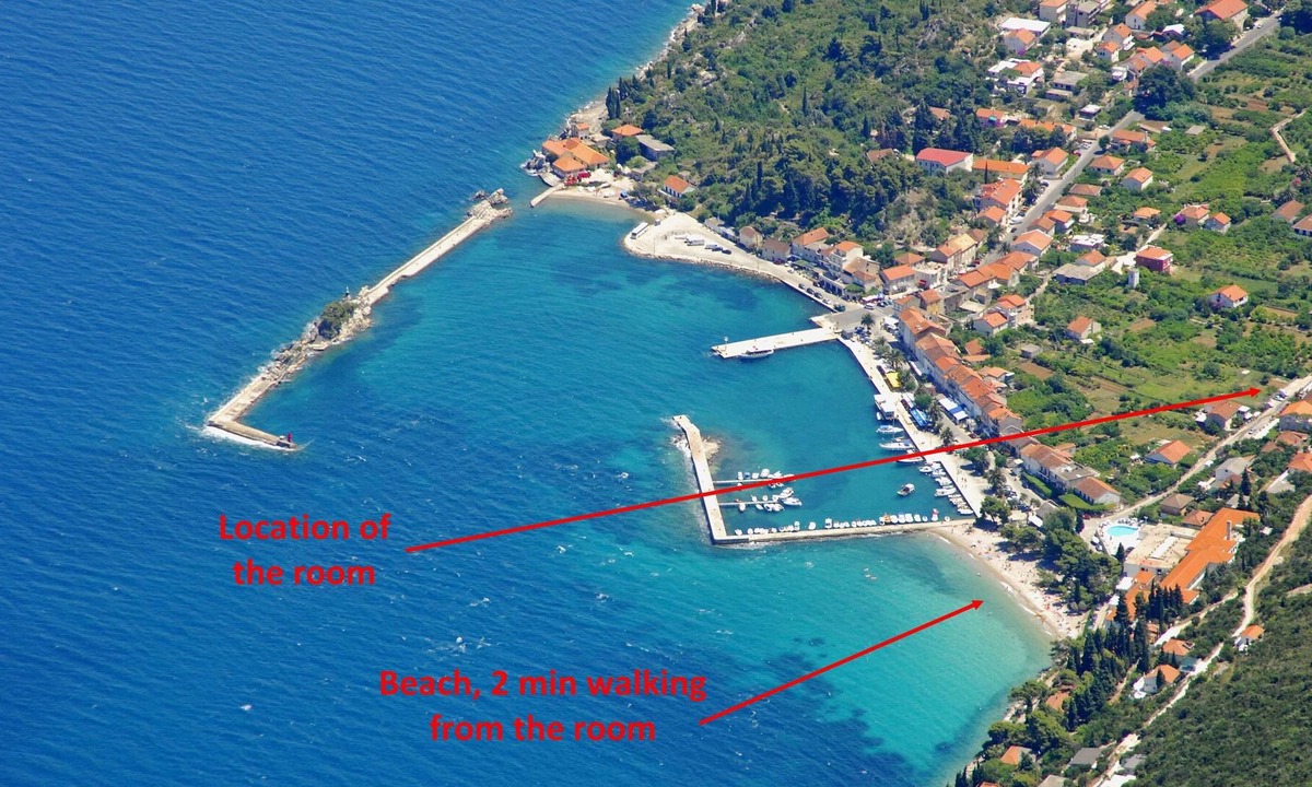 Trpanj Apartment | R5 - spacious room in hotel, 2 min to the beach