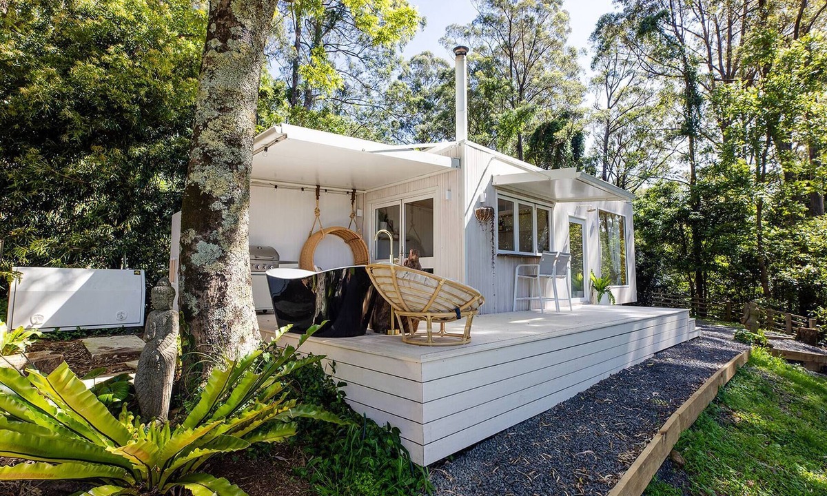 Foxground Cabin | Rainforest Retreat YIN Tiny Home with Ocean Views
