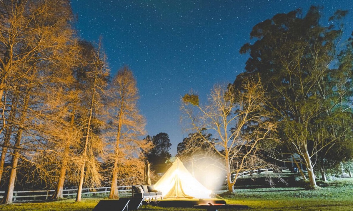 Lemon Tree RV Rental | Redwood Glamping Tent