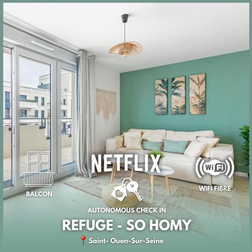 Saint-Ouen Apartment | Refuge Naturel au Cœur des Docks by So Homy - 1 Bed Room 4 PAX