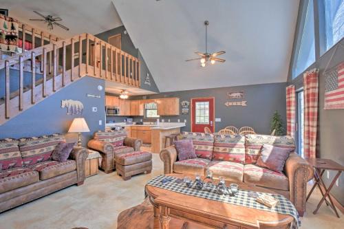 Upper Peachtree House | Relax Fireside HighBearNation Lodge Near Hiking