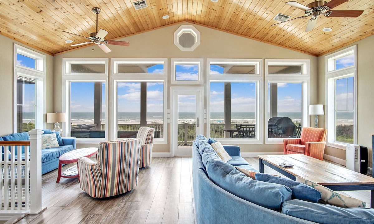 Port Aransas House | Relax in a Beautiful 6-Bedroom Beachfront Home with Panoramic Beach/Ocean Views