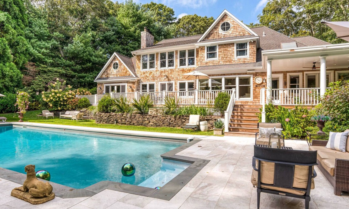 Northwest Harbor House | Remarkable Hamptons estate, resort-style amenities, large pool, multiple.