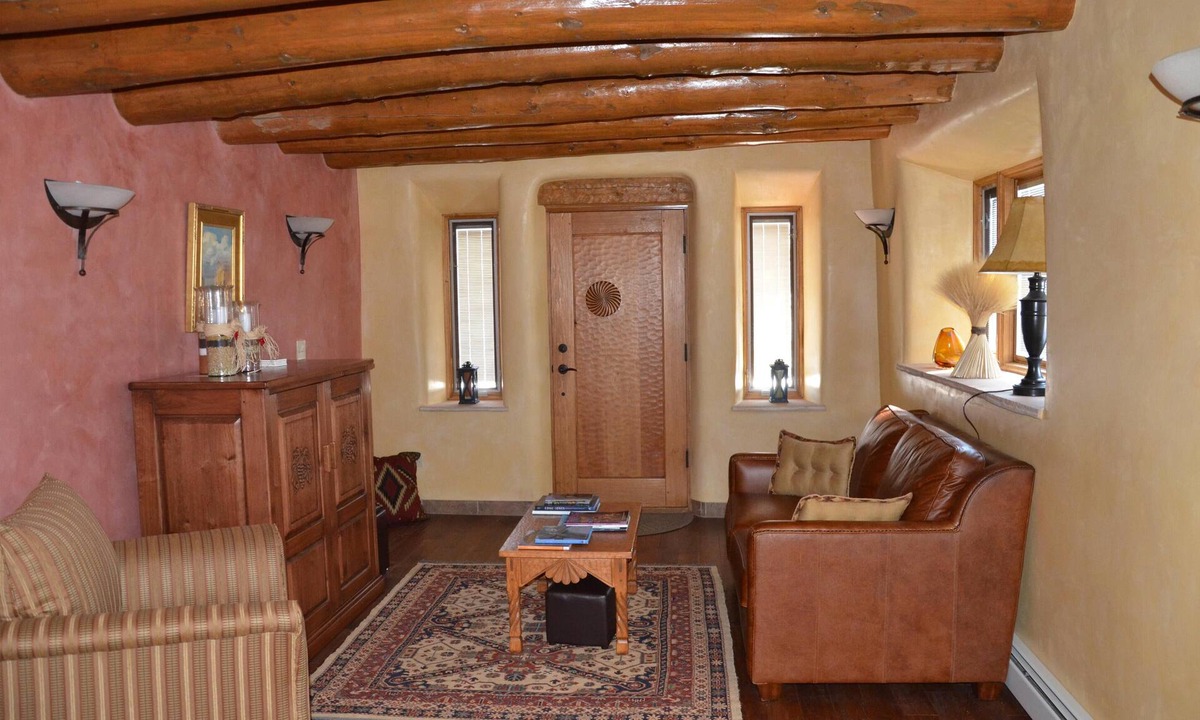 Truchas House | Remodeled 150 Year old Adobe, In historic New Mexico Village