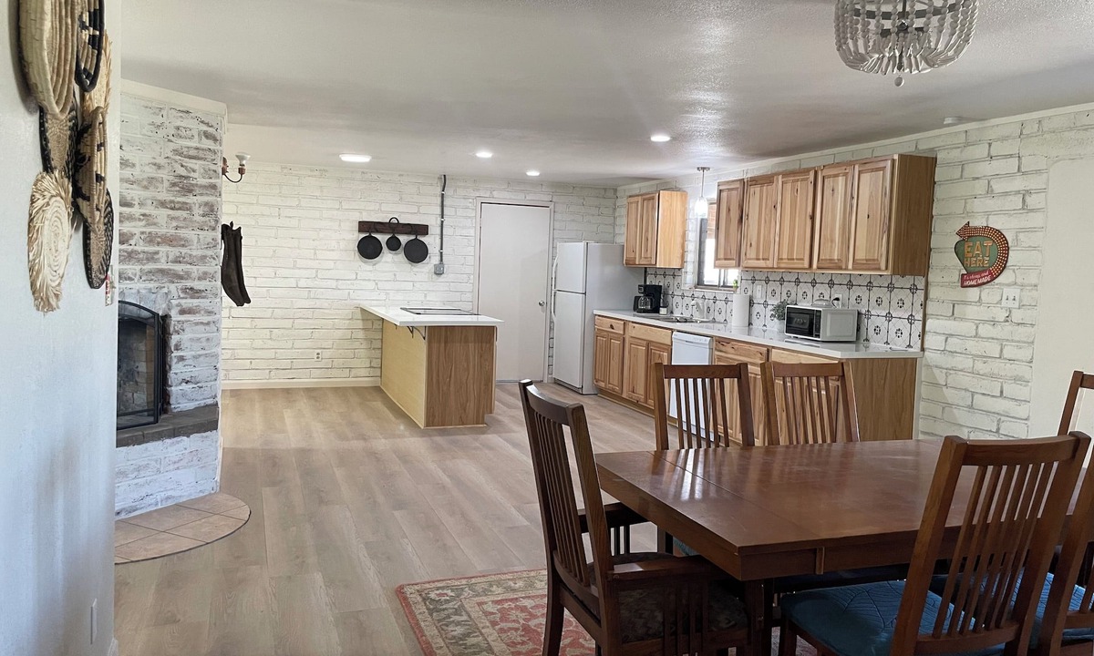 Cliff House | Remodeled mid-century brick house is excellent base for exploring the Gila