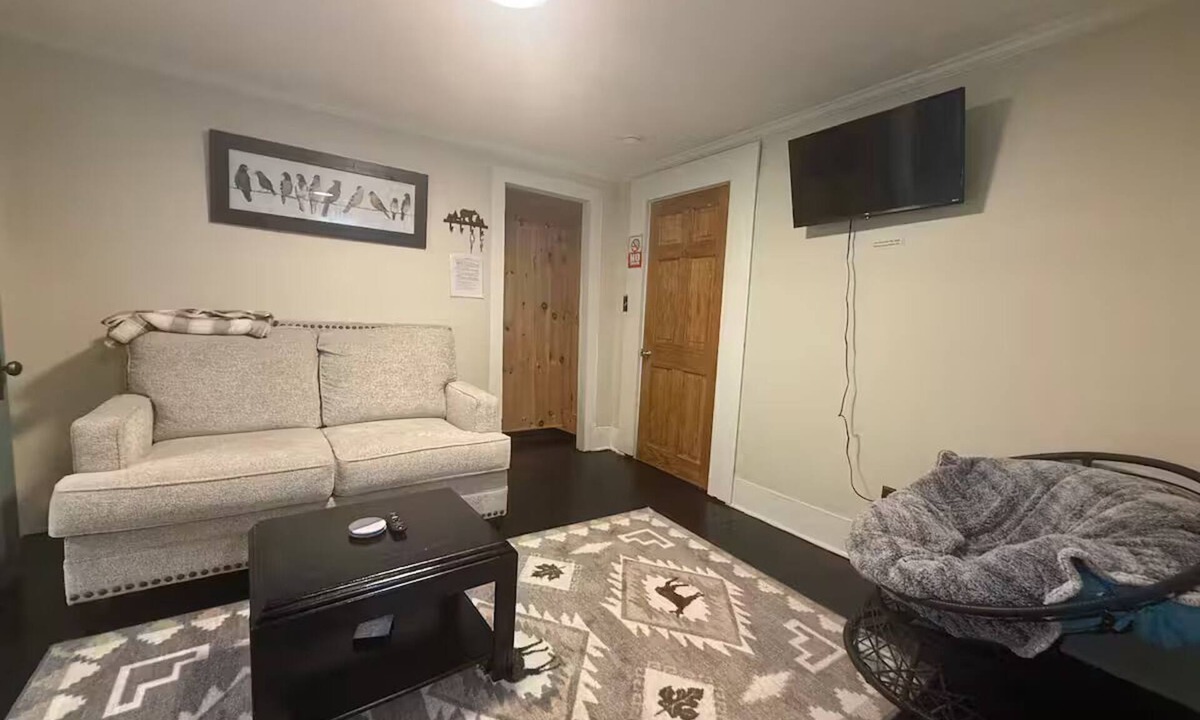 Saranac Lake Apartment | Renovated Mountain Escape with Wooded Views