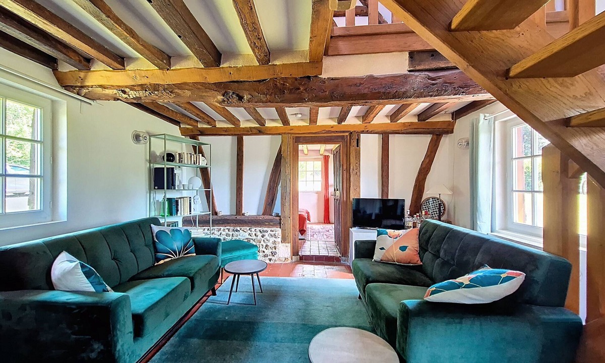 Triqueville House | Rent charming Norman half-timbered house with large garden - sleeps 6/7