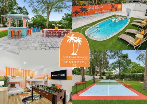 Seminole House | Resort Style Backyard Pool Sport Court Putt Putt
